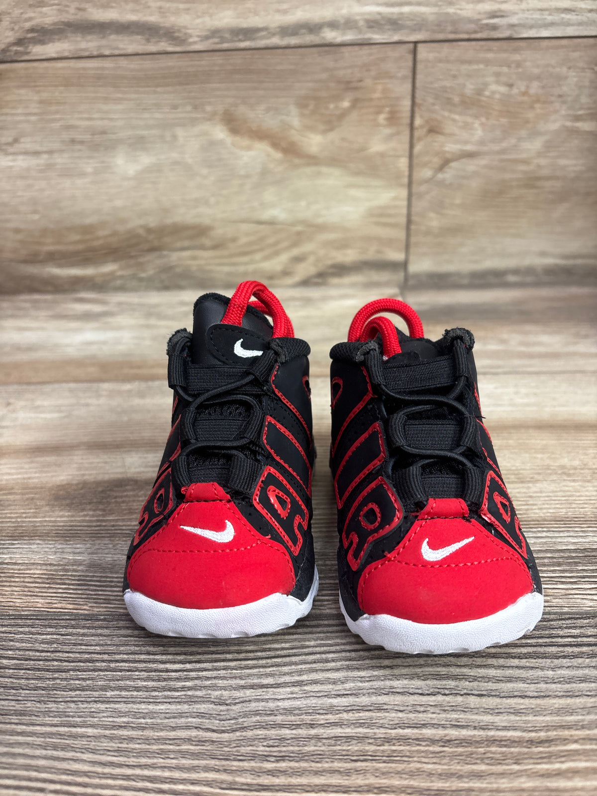 Nike Air More Uptempo TD 'Red Toe' Sneakers sz 4c