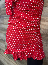 NEW Marina West 2pc Polka Dot Swimsuit Red sz Medium - Me n Mommy To Be