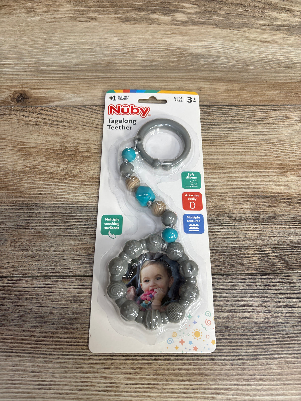 NEW Nuby Tagalong Teether