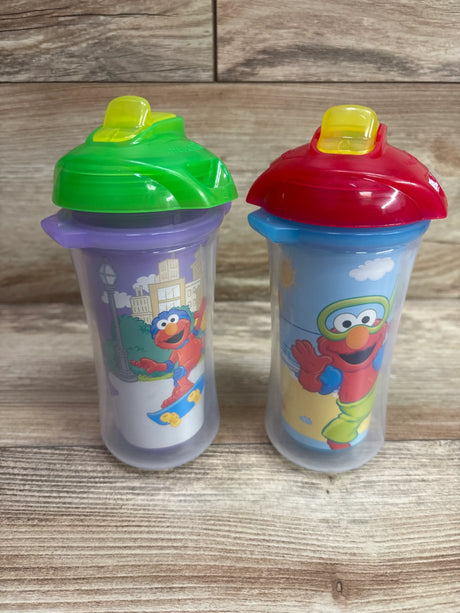 Two Me n Mommy To Be Sesame Street Click Lock Insulated Straw Cups with Elmo graphics