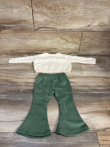 Btween Baby 2pc Knit Sweater & Flare Leggings Set Cream sz 3m