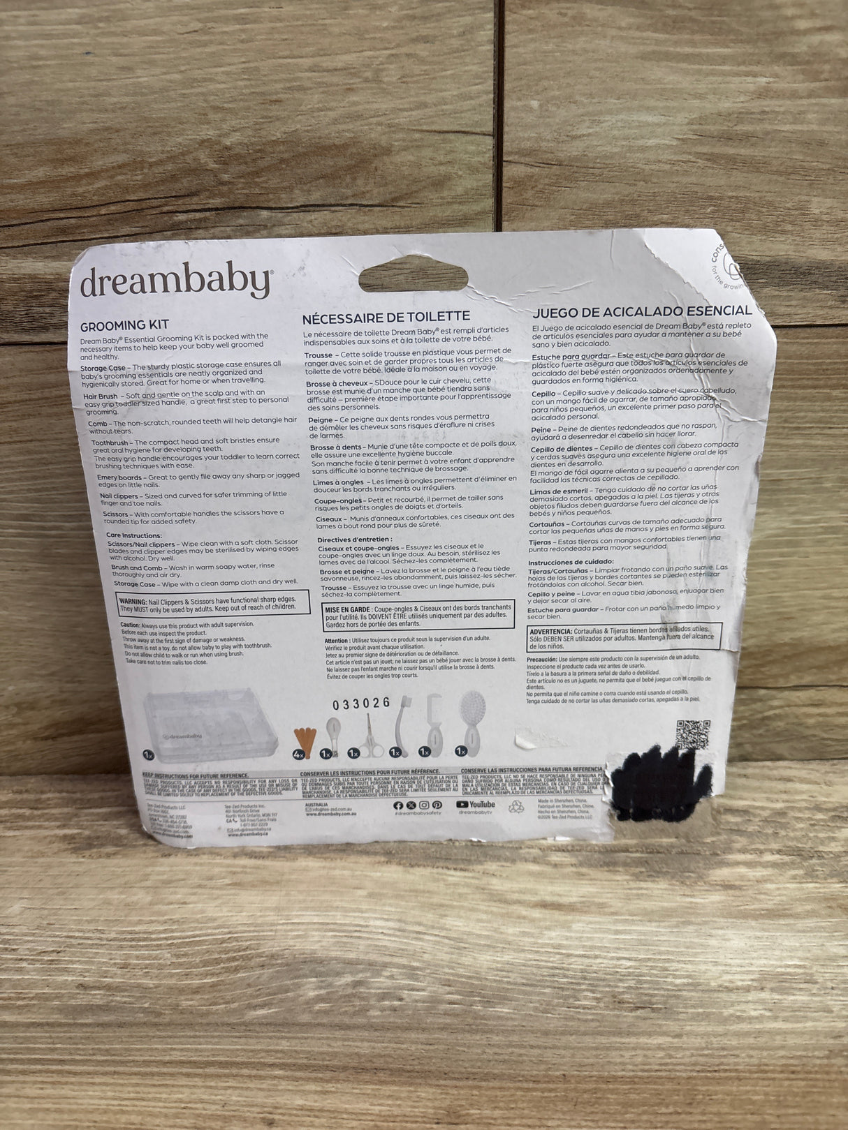 NEW Dreambaby Essential 10pc Baby Grooming Kit