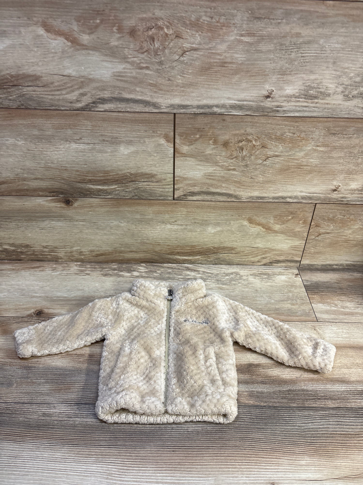 Columbia Fire Side Sherpa Full Zip Jacket Beige sz 3-6m