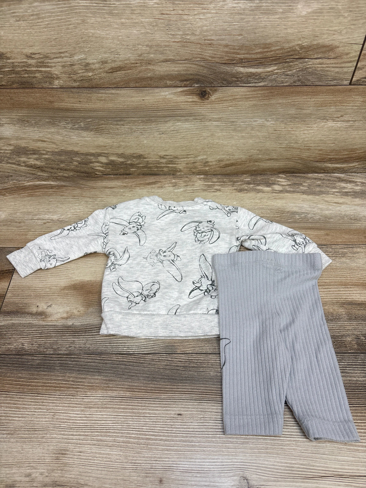 Disney Baby 2pc Dumbo Pullover Sweatshirt & Leggings Set Grey sz Newborn