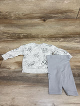 Disney Baby 2pc Dumbo Pullover Sweatshirt & Leggings Set Grey sz Newborn