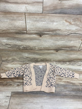 Cat & Jack Knit Leopard Open Cardigan Beige sz 2T