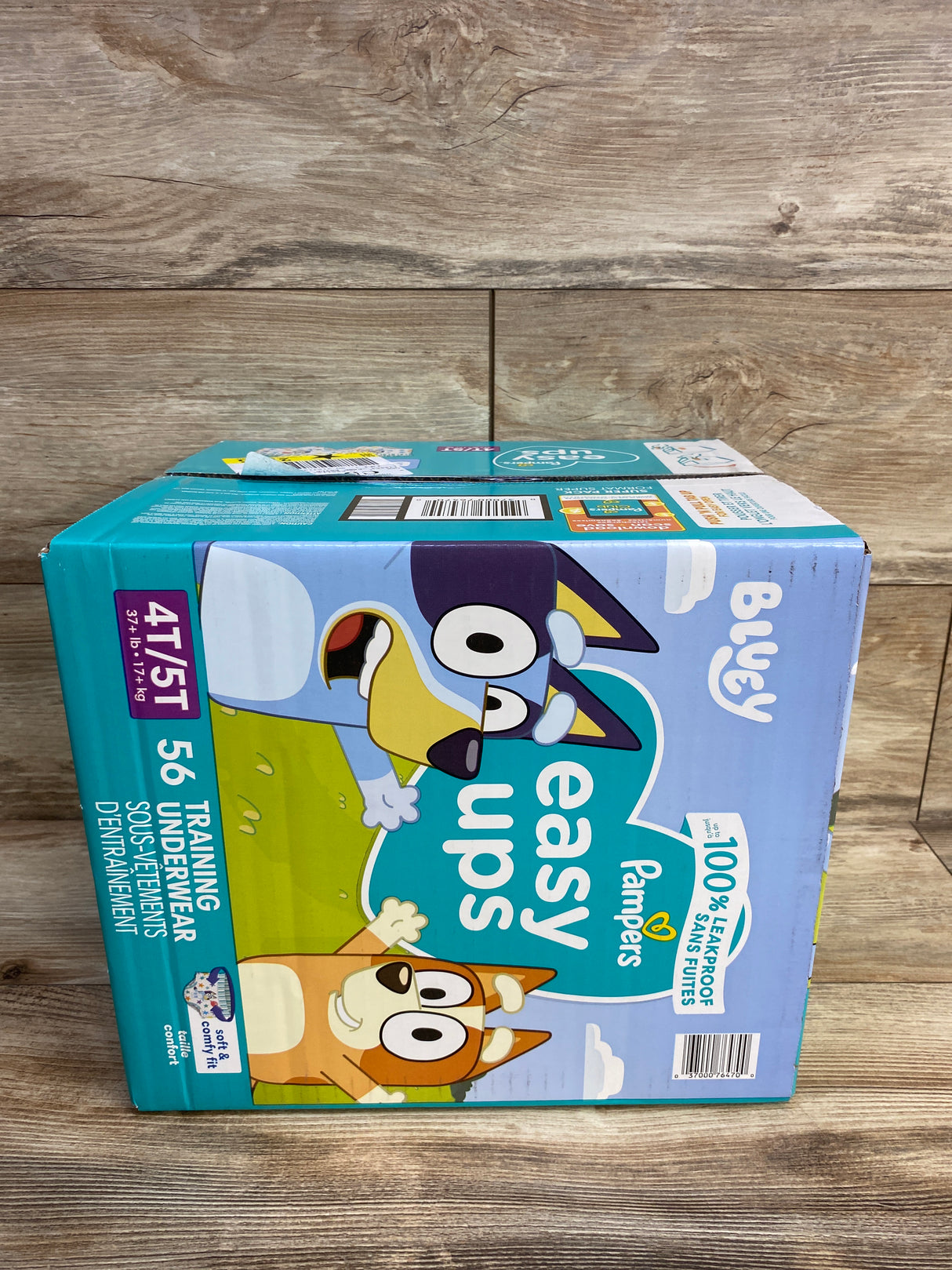 NEW Box of Pampers Easy Ups Bluey Training Underwear 56ct. Size 4T/5T