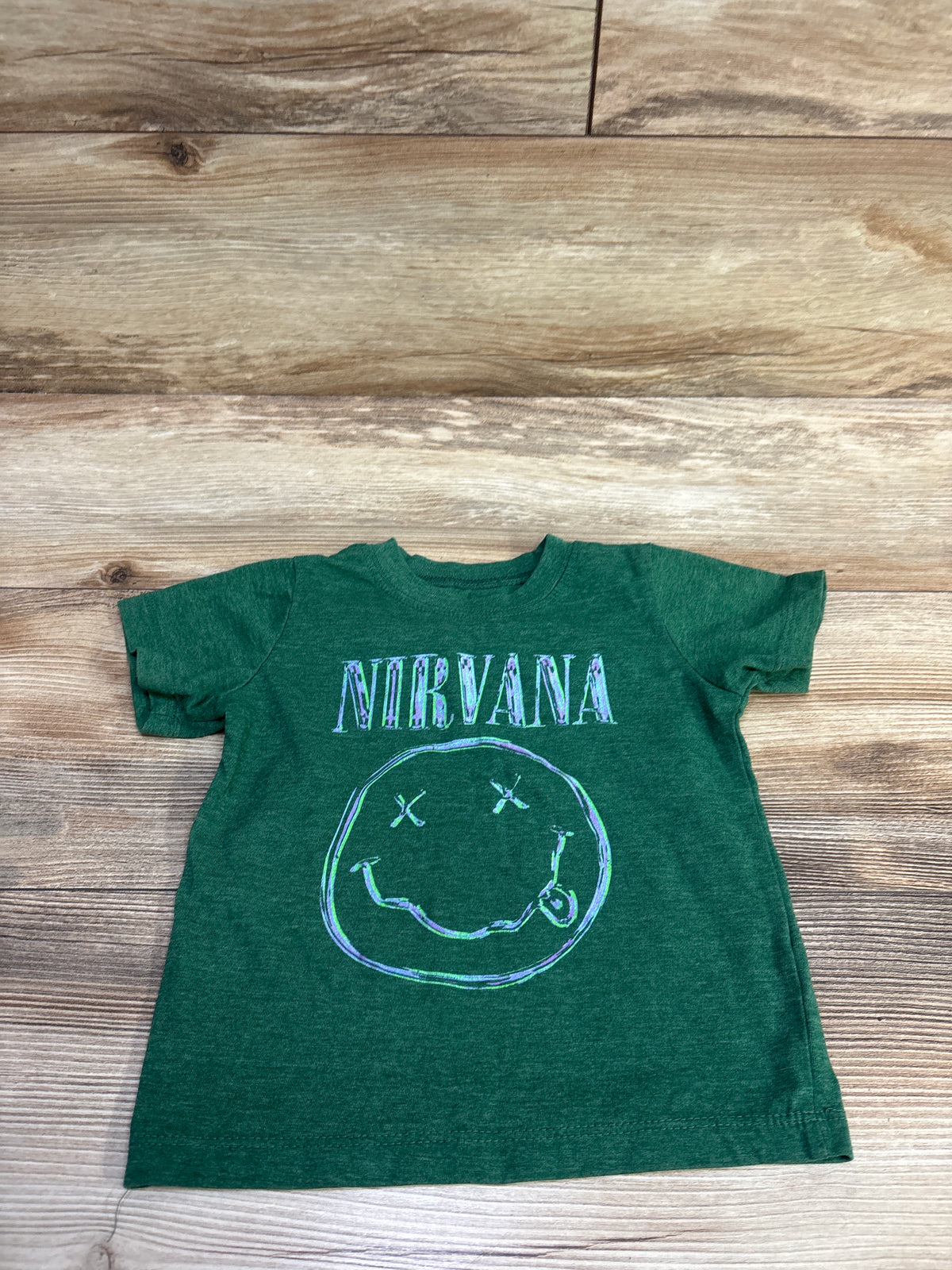 Nirvana Shirt Green sz 2T