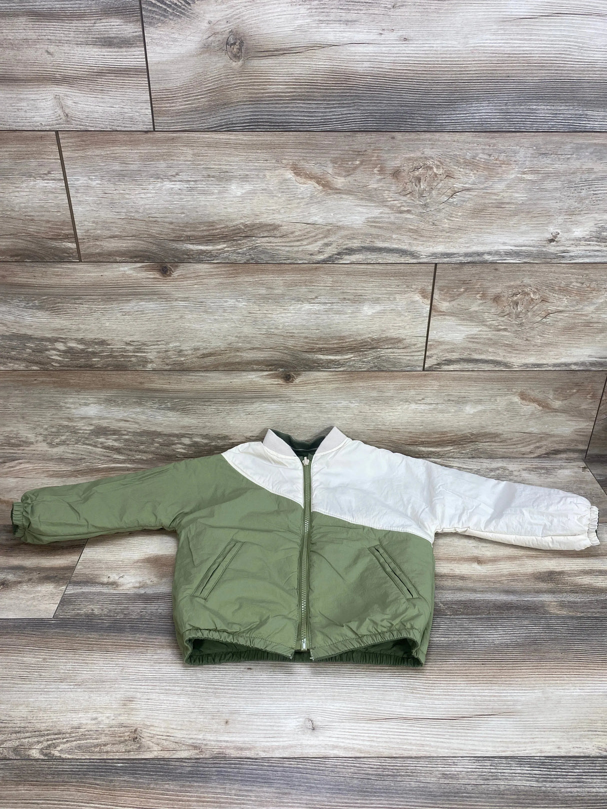 Zara Reversible Jacket Green sz 4-5T