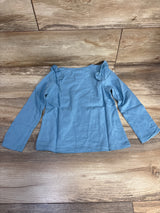 NEW Okie Dokie Ruffle Long Sleeve T-Shirt Western Blue sz 5T