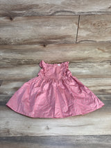 Simple Joys Heart Print Ruffle Dress Pink sz 2T