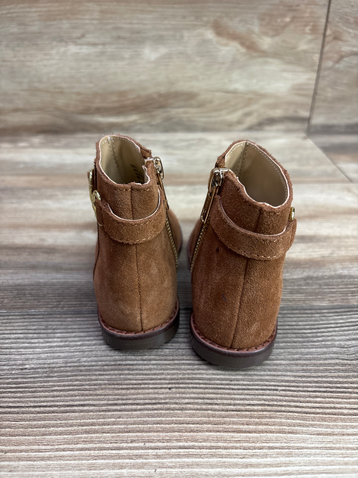 NWOT Janie & Jack Suede Bridle Bit Boots Brown sz 6c