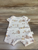 Disney Winnie The Pooh Shortie Romper White sz Newborn