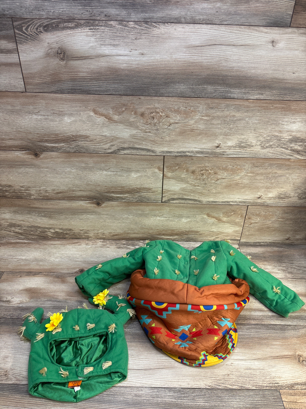 Spooked 2pc Potted Cactus Costume Green sz 3T