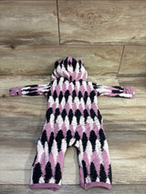 Kickee Pants Bamboo Quilted Hooded Pram Coverall Pink 0-3m