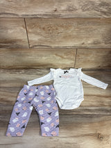 Lila & Jack 2pc My First Halloween Bodysuit & Pants Set White sz 6-9m