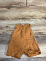 Modern Moments Hooded Henley Romper Orange sz 12m