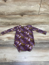 Kate Quinn Purple Floral Bamboo Bodysuit sz 18-24m