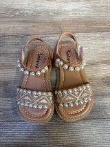 NWOT Sinkorrdee Pearl Sandals Beige sz 7c