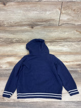 Janie & Jack Knit Hooded Pullover Sweatshirt Navy sz 3T
