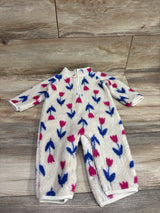 Carter's Floral Sherpa Coverall Beige sz 9m