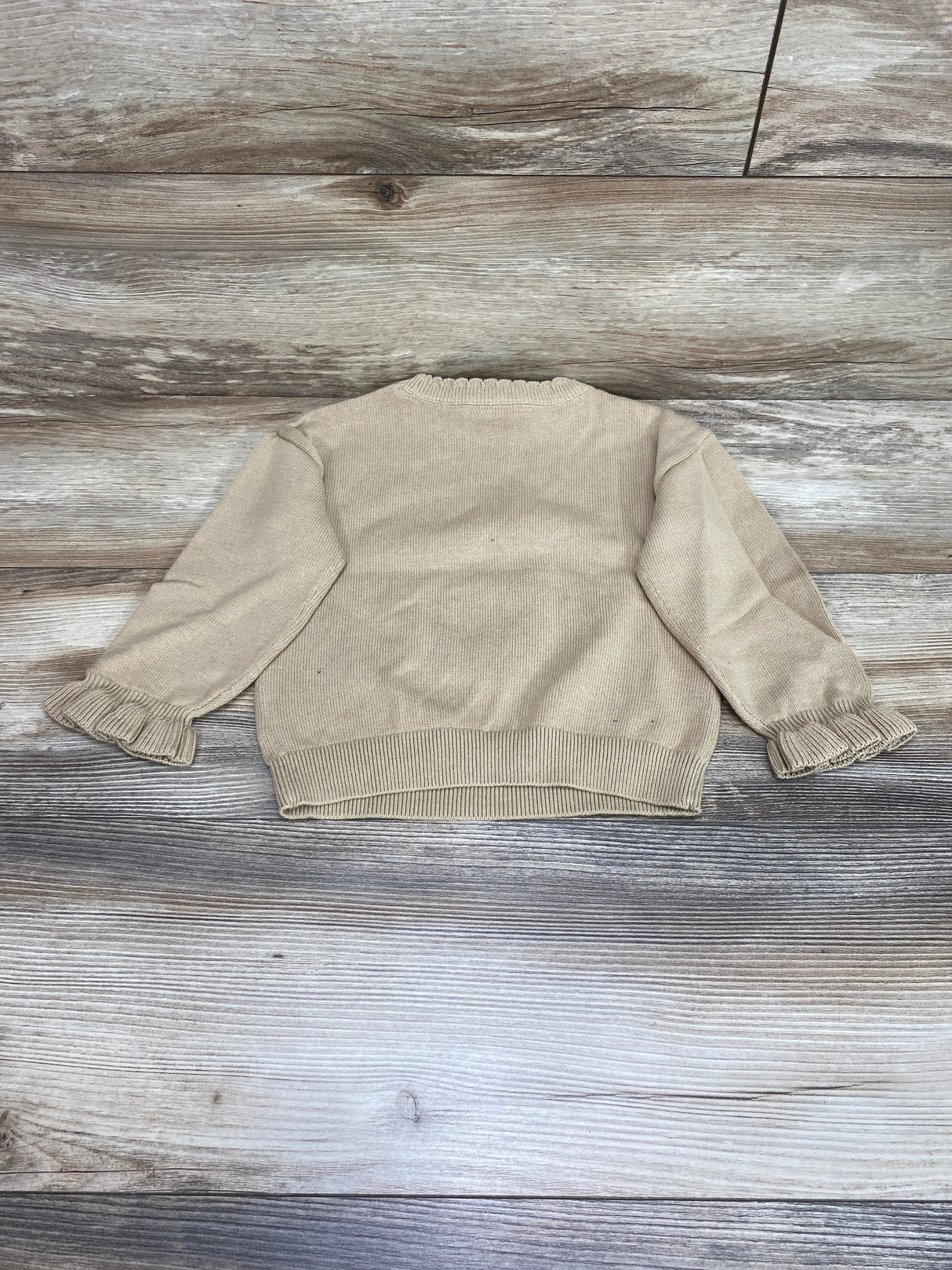 NEW Baby Gap Disney Minnie Mouse Ruffle Travertine Brown Sweater sz 3T