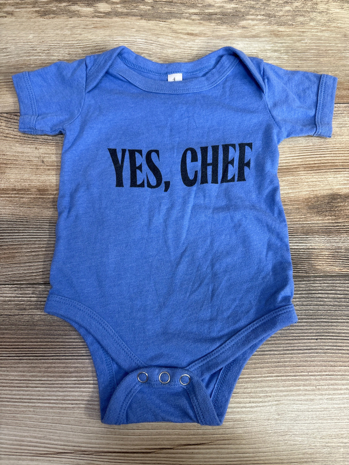 Bella + Canvas Yes Chef Bodysuit Blue sz 3-6m