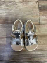 See Kai Run Shayna Sandals Silver Metallic sz 6c