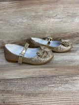 Furdeour Girls Mary Jane Dress Shoes Gold sz 8c
