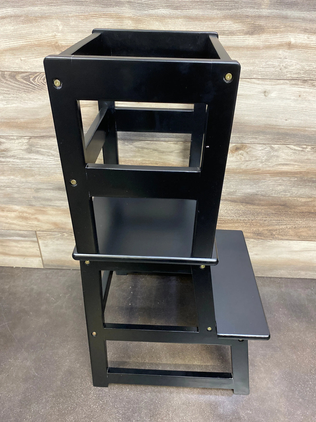 NEW SDADI Mother's Helper Adjustable Height Kitchen Step Stool in Black