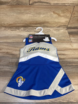 NEW NFL Los Angeles Rams 2pc Cheer Captain Jumper Dress sz 12m