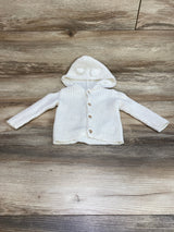 Carter's Hooded Cardigan White sz 3m