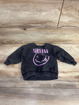 Zara x Nirvana Sweatshirt Charcoal sz 12-18m