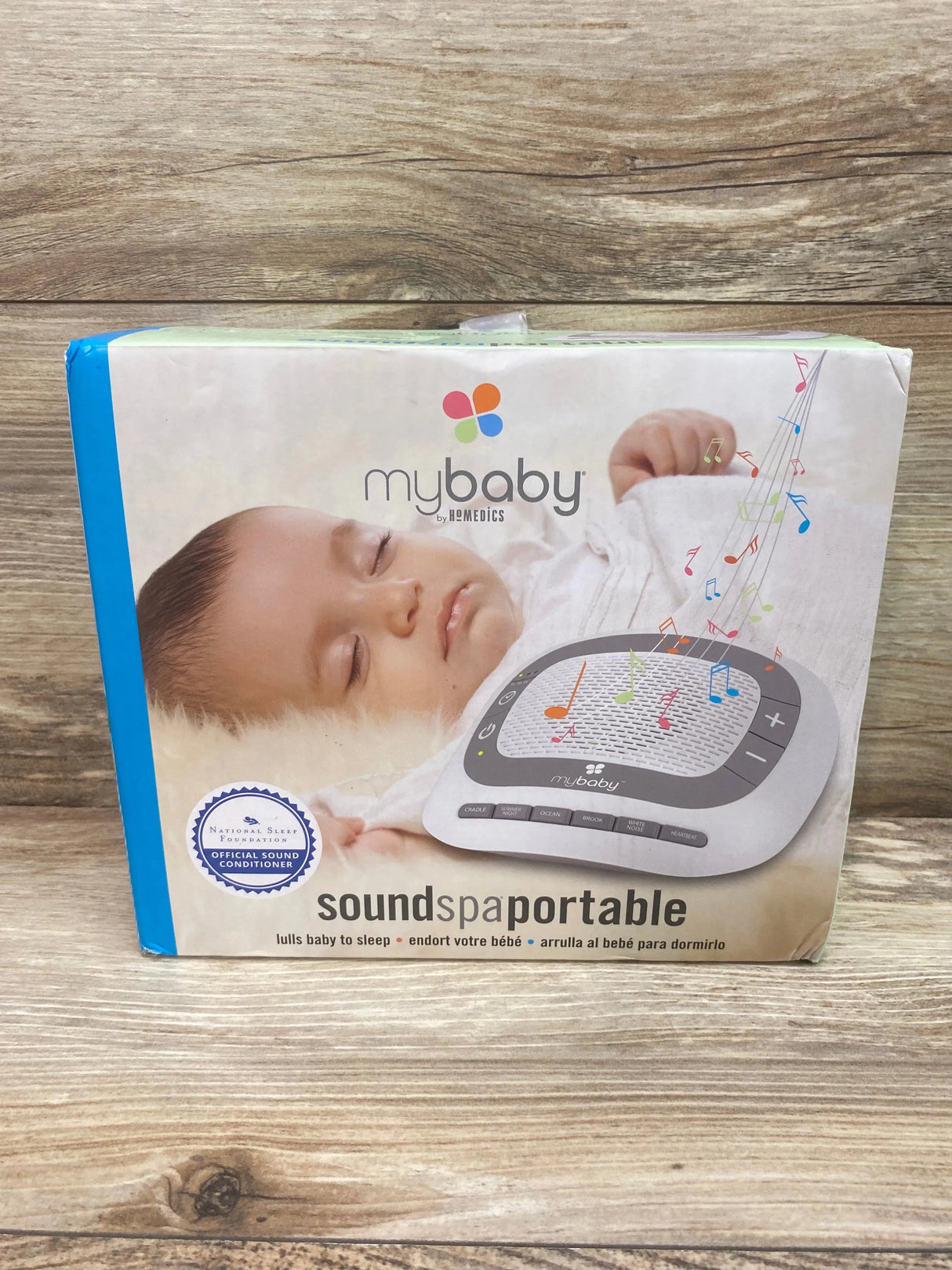 HoMedics Portable Sound Machine and Baby Sleep Soother with 6 Sounds