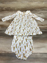 Kate Quinn Long Sleeve Candle Peter Pan Dress sz 3-6m