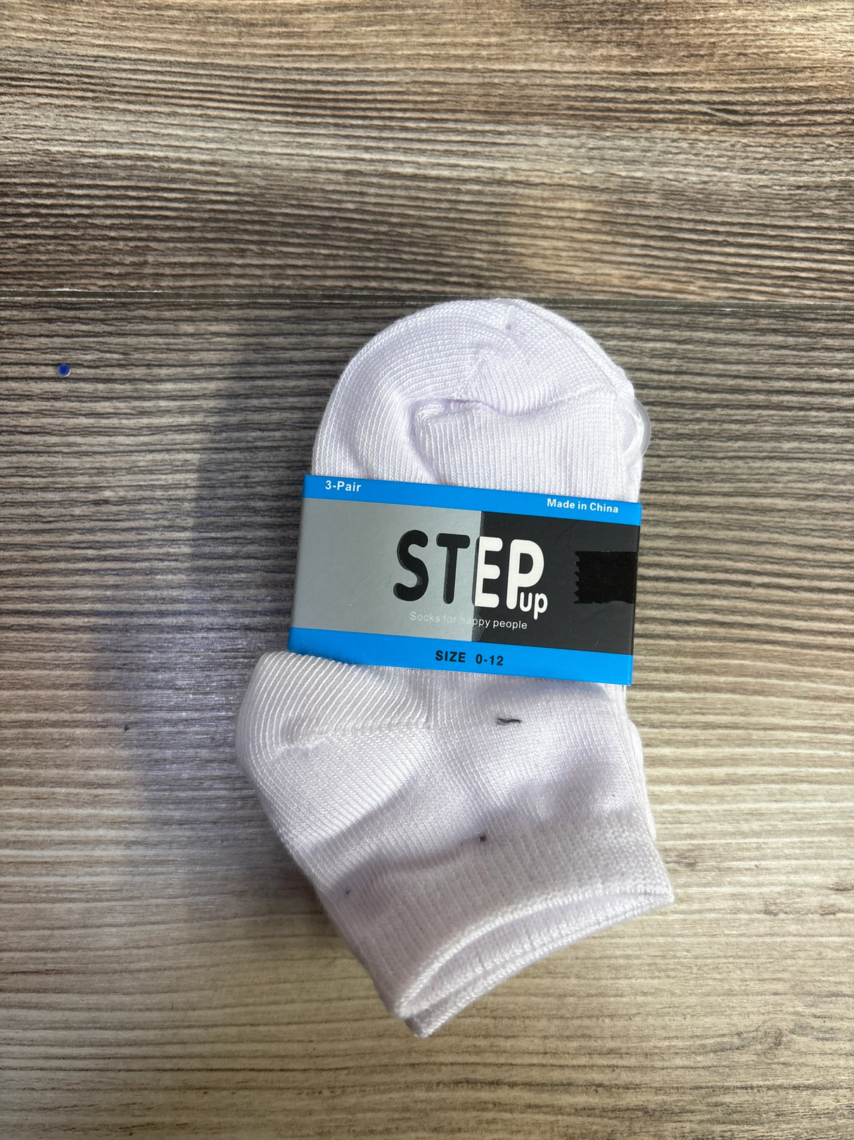 NEW Step Up Socks White 3pk sz 0-12m