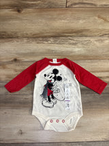 NEW Disney x Jumping Beans Mickey Mouse Oh What Fun Bodysuit Red sz 3m