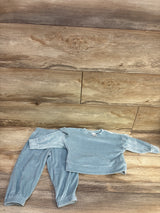 Carter's 2pc Velour Sweatshirt & Pants Set Blue sz 12m