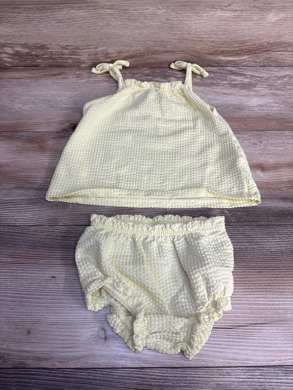 Cat & Jack 2pc Sleeveless Top & Bloomers Yellow sz 18m - Me n Mommy To Be