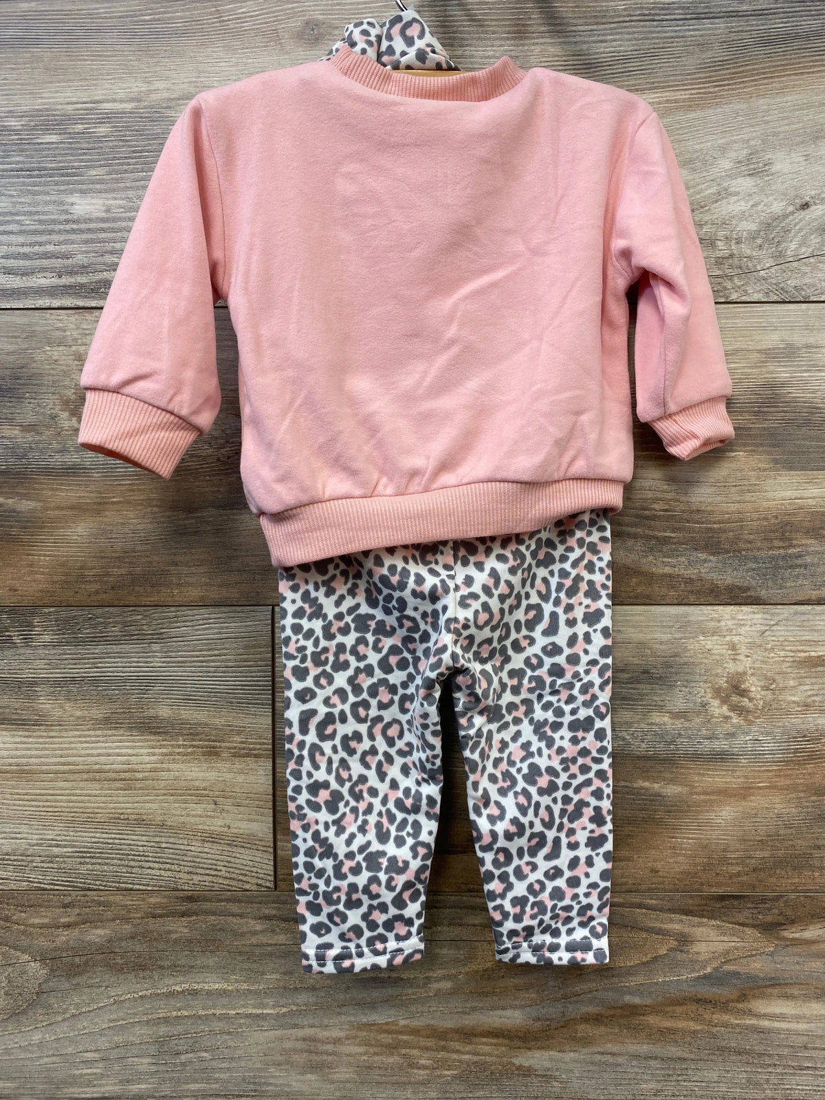 Just Lizzy 3pc Sweatshirt, Pants, & Headband Set Pink sz 6/9m