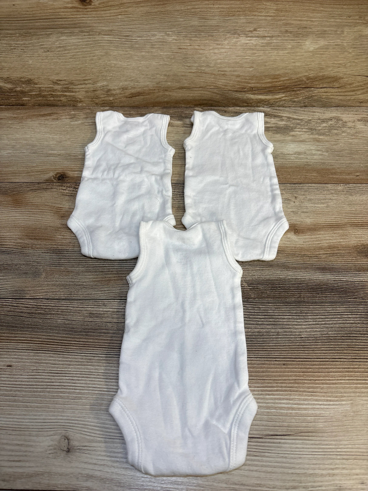 Carter's Tank Bodysuits 3pk White sz Preemie