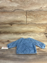 NEW Cat & Jack Chambray Quilted Jacket Blue sz 0-3m