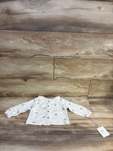 NEW Cloud Island Button-Front Collared Shirt Ivory sz 12m