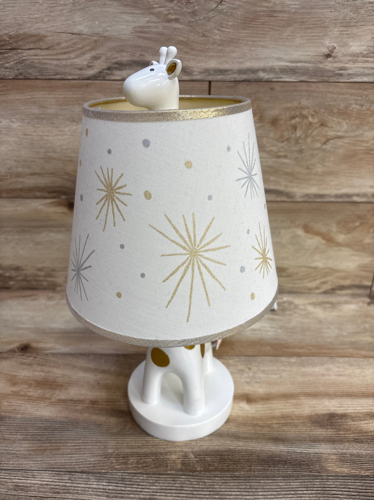 Lambs & Ivy Giraffe Table Lamp, White