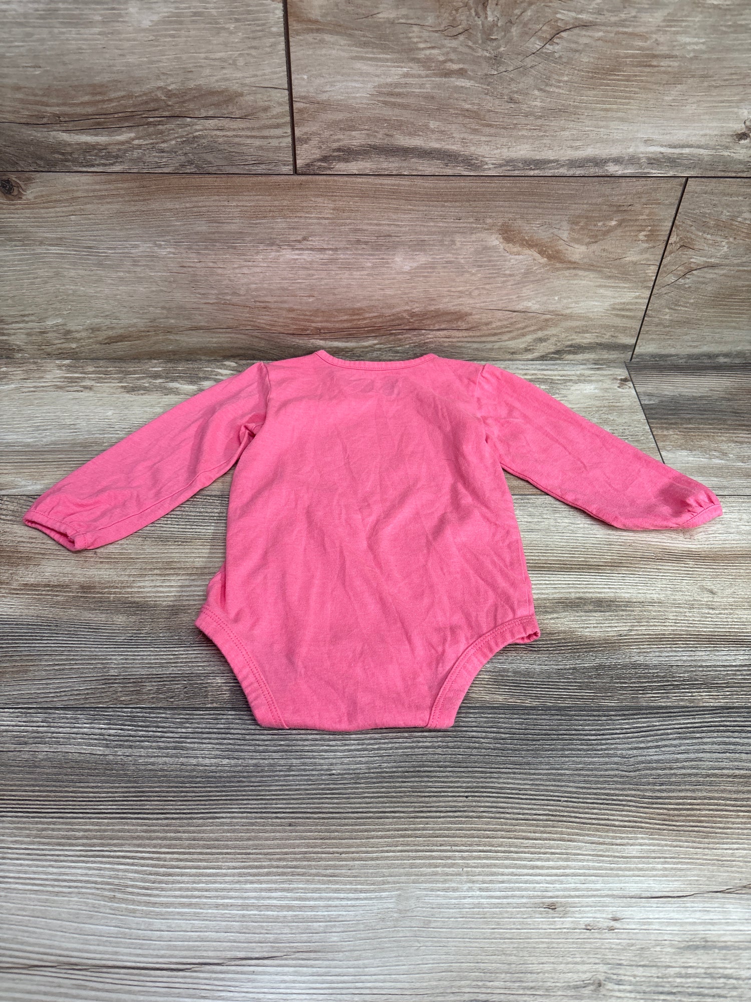 Carhartt Long Sleeve Vintage Truck Bodysuit Pink sz 12m