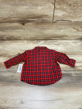 NEW Old Navy Plaid Button Up Shirt W/Bowtie Red sz 3-6m - Me n Mommy To Be