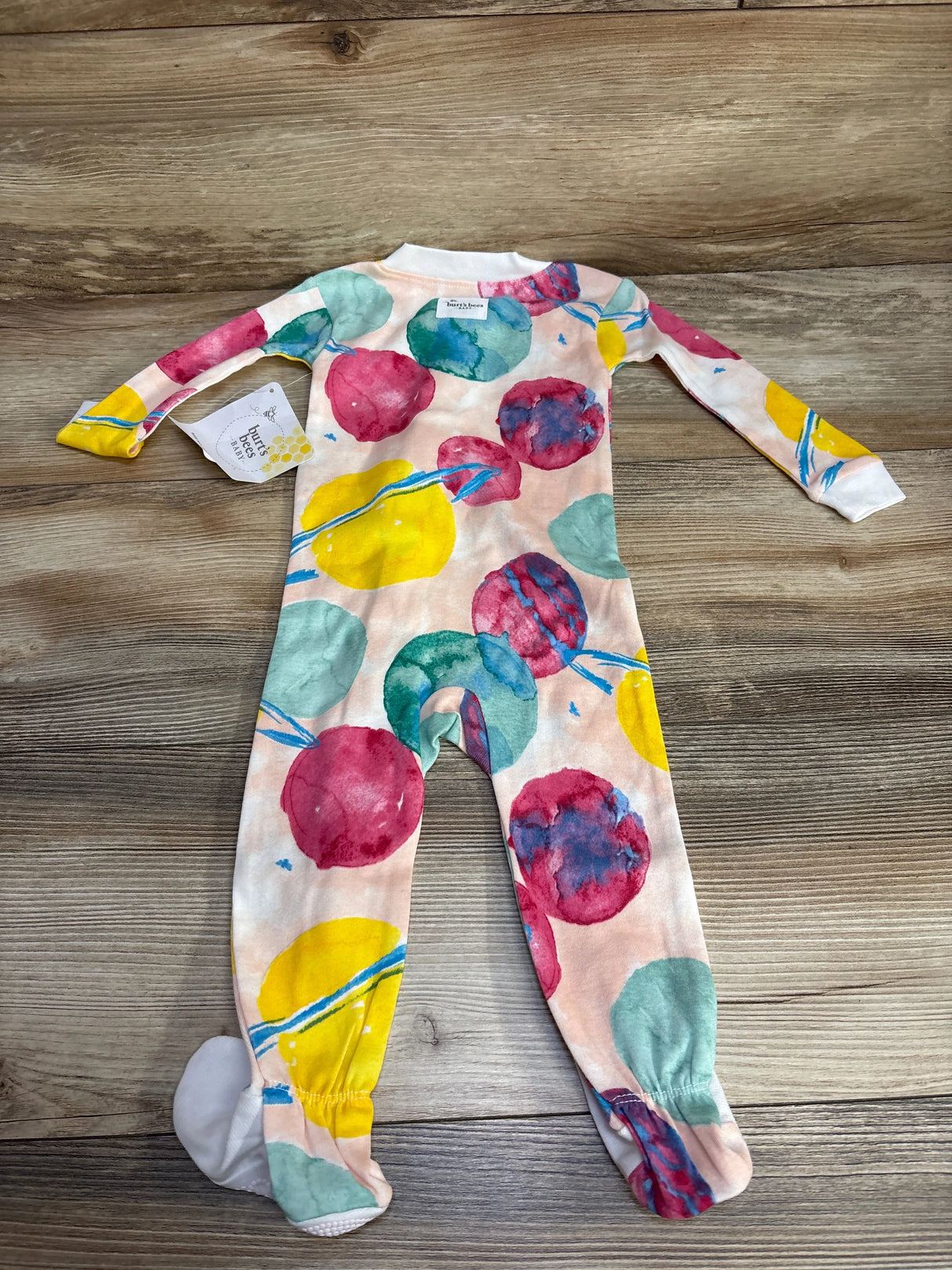 NEW Burt's Bees Outer Space Sleeper Pink sz 6/9m