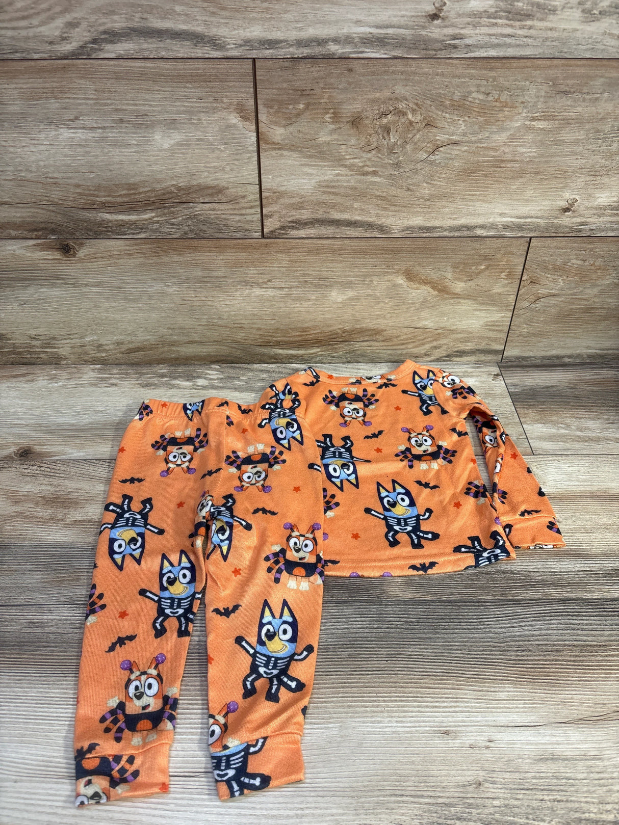 Bluey 2pc Halloween Pajama Set Orange sz 2T