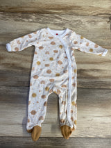 Mini Hop Footed Kimono Sleeper Tan sz 3m