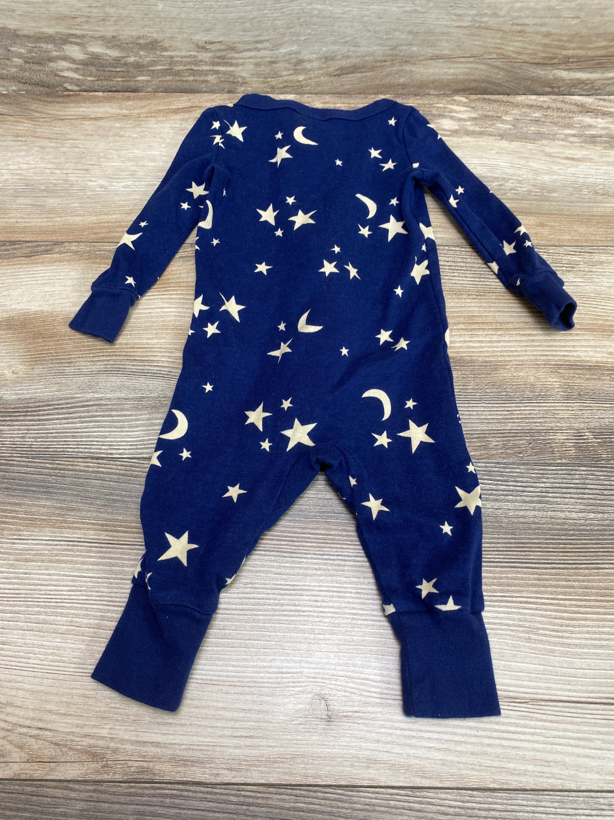 Lands' End Moon & Stars Sleeper Navy sz 6-9m